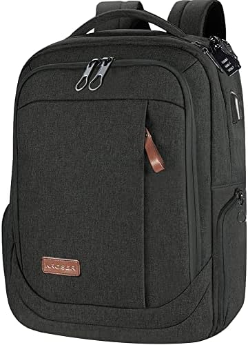 KROSER Laptop Backpack 17.3 Inch School Travel Computer Backpack for Laptop with USB Charging Port Water-Resistant Casual Daypack for Business College Work Bag Men/Women