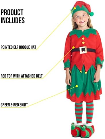 Morph Children's Elf Costume, Elf Costume, Child's Elf Costume, Elf Costume, Girl's Elf Costume, Child's Elf Costume, Child's Elf Outfit, Child Christmas Costume, Size S, M, L