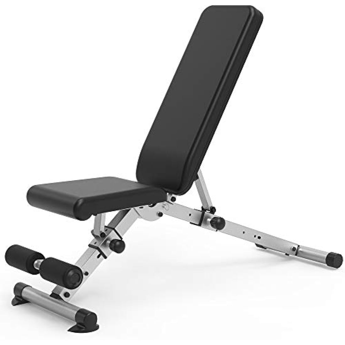leikefitness Adjustable Weight Bench, Foldable Workout Training Bench with Automatic Locking for Upright Tilt and Flat Full Body Exercise