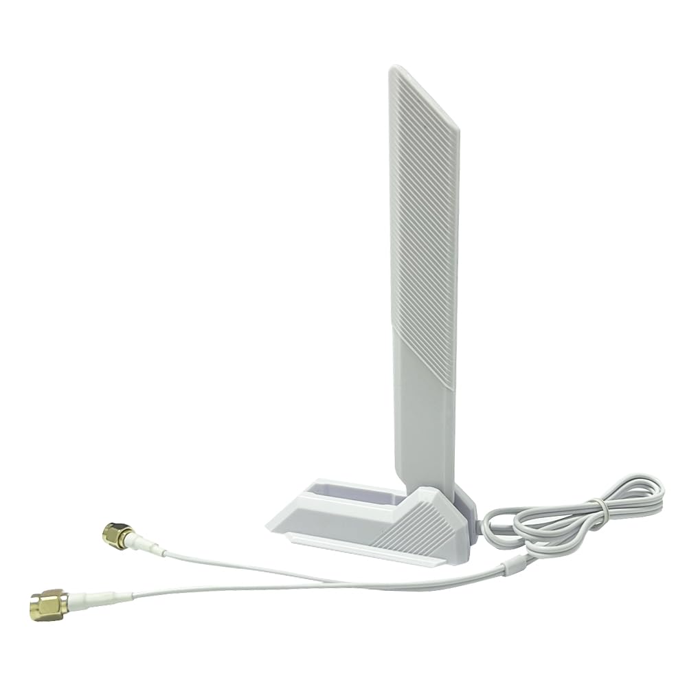 JINTAI High Gain 9dBi Tri-Band WiFi 6E Antenna with Magnetic Base for MSI for PC Desktop Computers - Omni-Directional 360? Coverage,Supports