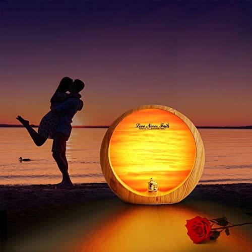 mamre Golden Sunset Lamp Home Decorations Table Lamp Gifts for Wedding Anniversary Valentine's Day Mother's Day Birthday