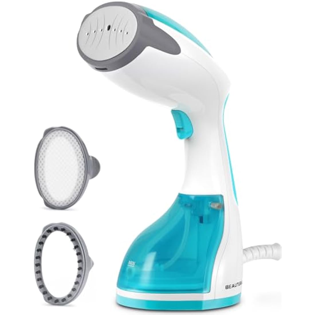 BEAUTURAL Clothes Steamer, Portable Handheld Steamer, Garment Fabric Wrinkles Remover, 30-Second Fast Heat-up, Auto-Off, Large Detachable Water Tank