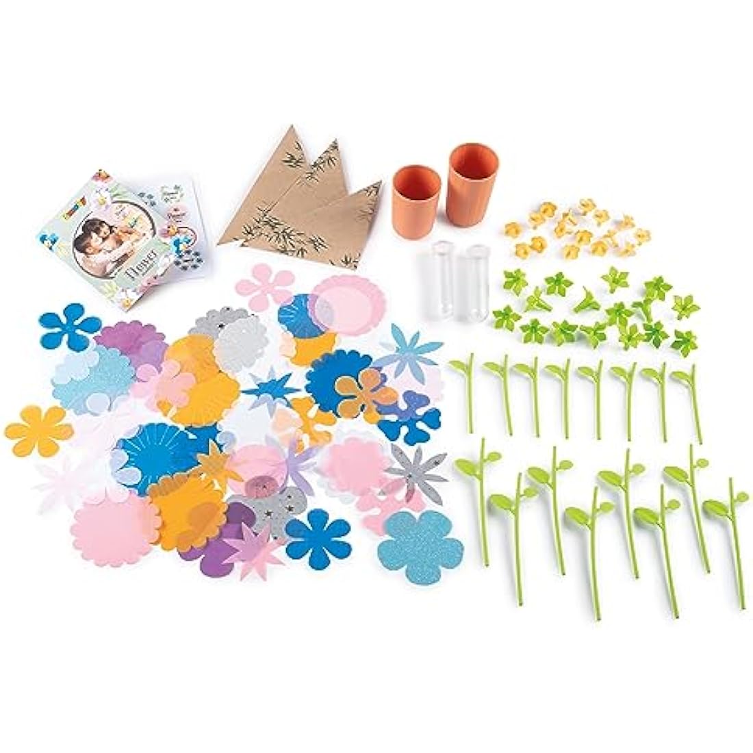 SMOBY FLOWER MARKET – Table top flower market with accessories to make beautiful flowers - educational interactive gift for children from ages 3 4 5 6 7 years old