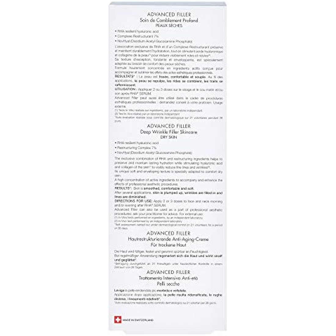 Teoxane Cosmeceuticals Advanced Filler for dry skin 50 milliliters