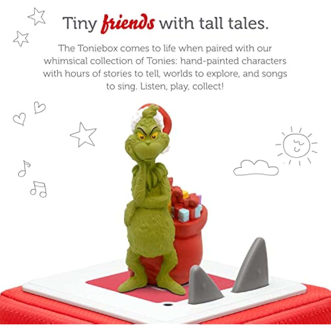 Tonies Grinch Audio Toy Figurine from How The Grinch Stole Christmas by Dr. Seuss