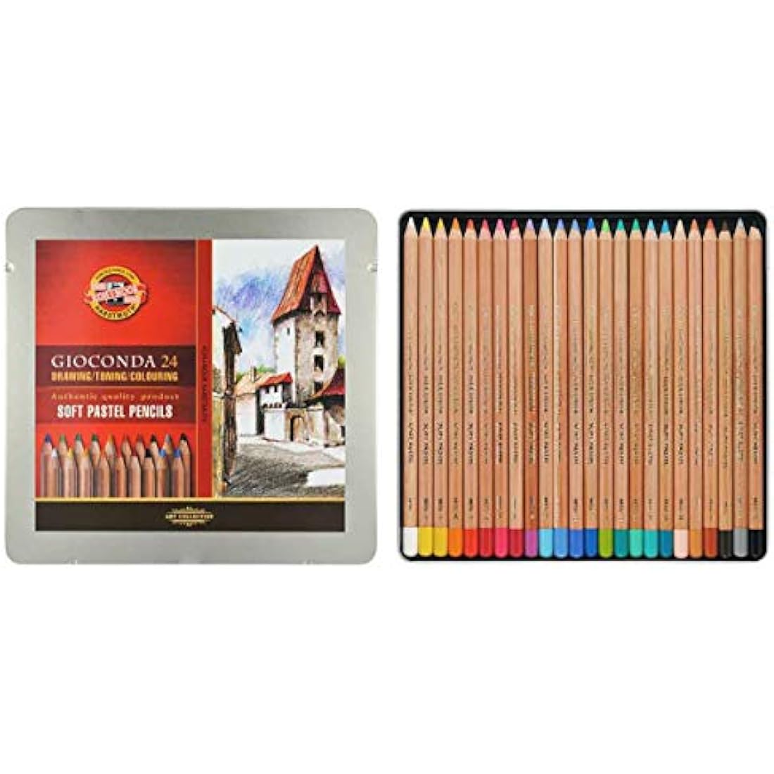 KOH-I-NOOR Artist's Soft Pastel Pencils (Set of 24)