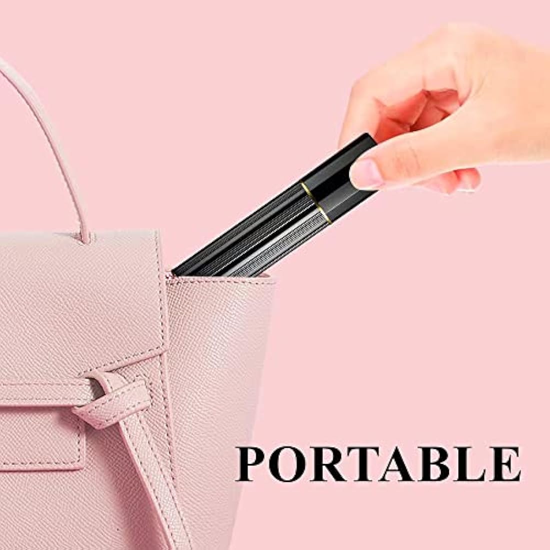 Aurdox Perfume Atomiser Refillable, Mini Travel Size Perfume Bottles Empty, Small Spray Bottle with Bottom Pump, Leaking Proof and Portable for Women and Men, Elegant Design, 5ml (Black)