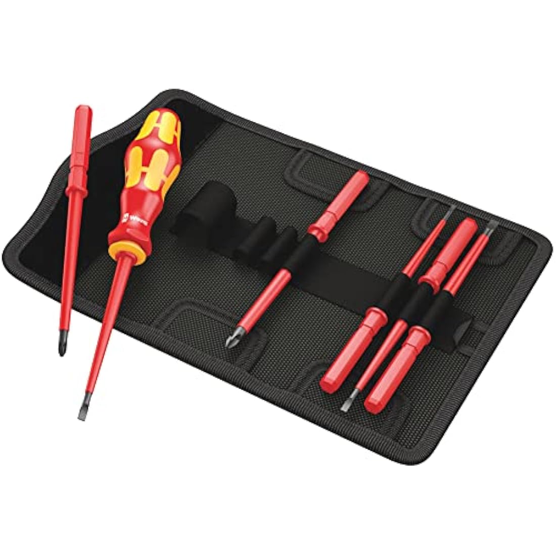Wera Kraftform Kompakt VDE 7 Universal 1 Interchangeable Blade Screwdriver Set, PH/SL, 7PC, 05003470001