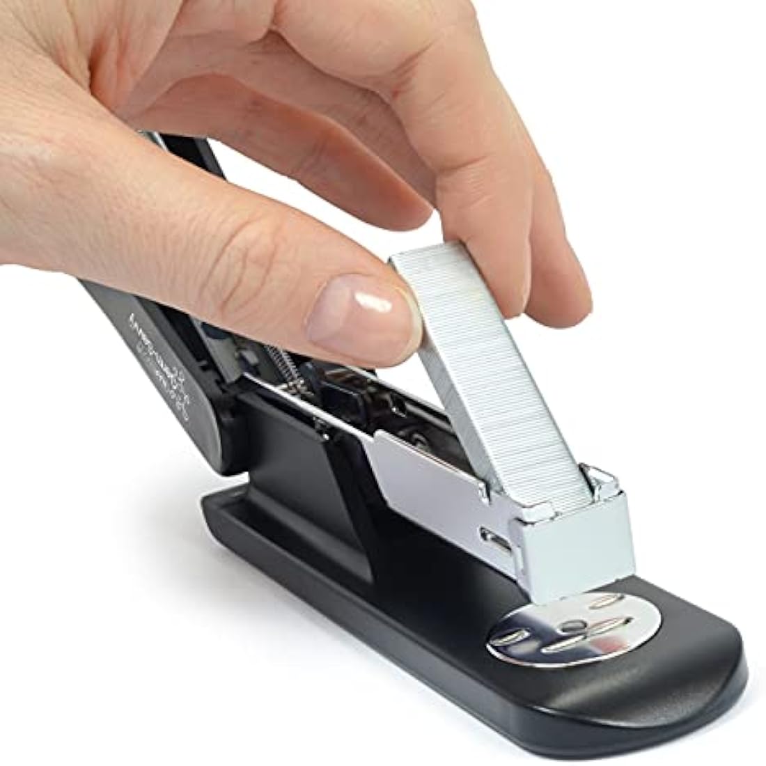 Rapesco 1482 ECO Sting Ray Stapler and 1000 x 24/6 mm Staples, 20 Sheet Capacity, Antibacterial Protection, Black
