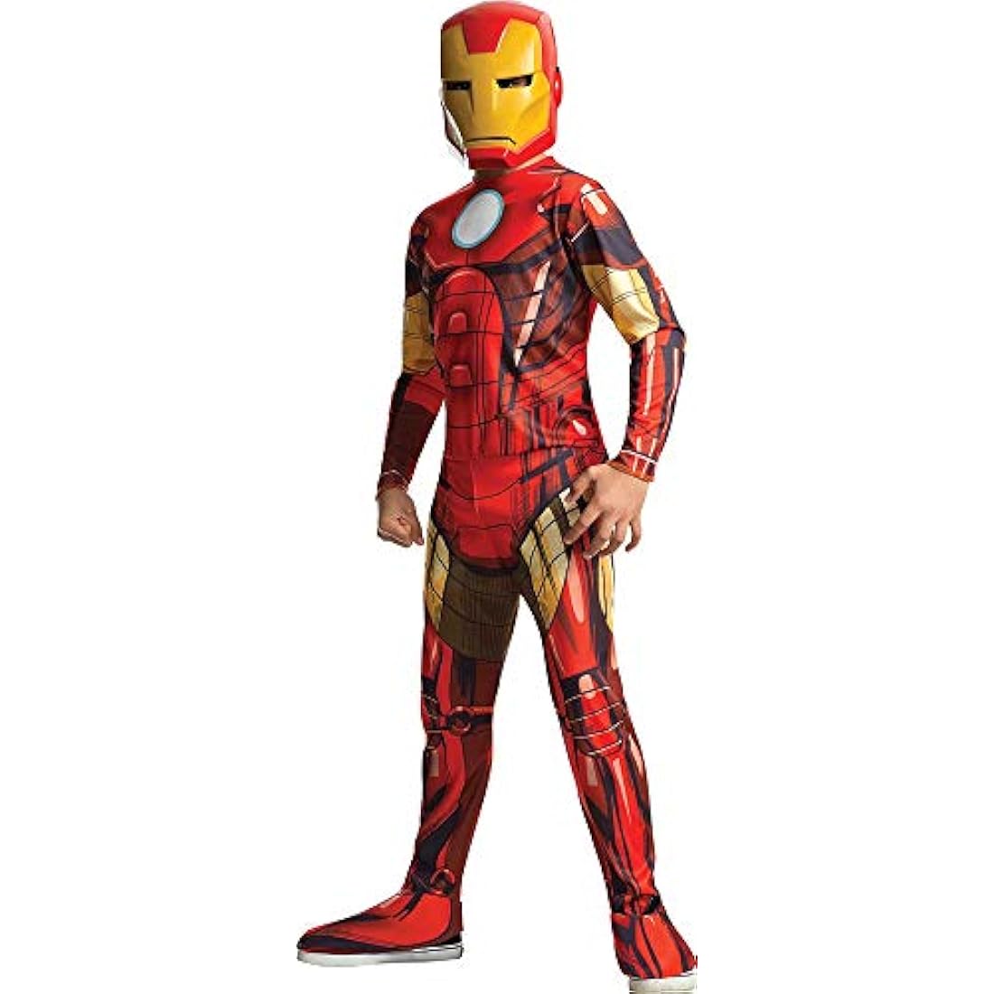 RUBIE'S I-880607L Iron Man Costume, Cartoon, red, L-7 à 8 Jahre-117 à 128 cm