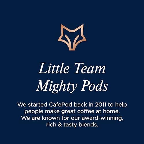 CafePod Lungo Decaf Coffee Pods - Compatible with Nespresso Coffee Machine, Intensity 9 with Chocolate Caramel Brownie Notes - Rainforest Alliance Sourced - Brunch Blend 180 Capsules