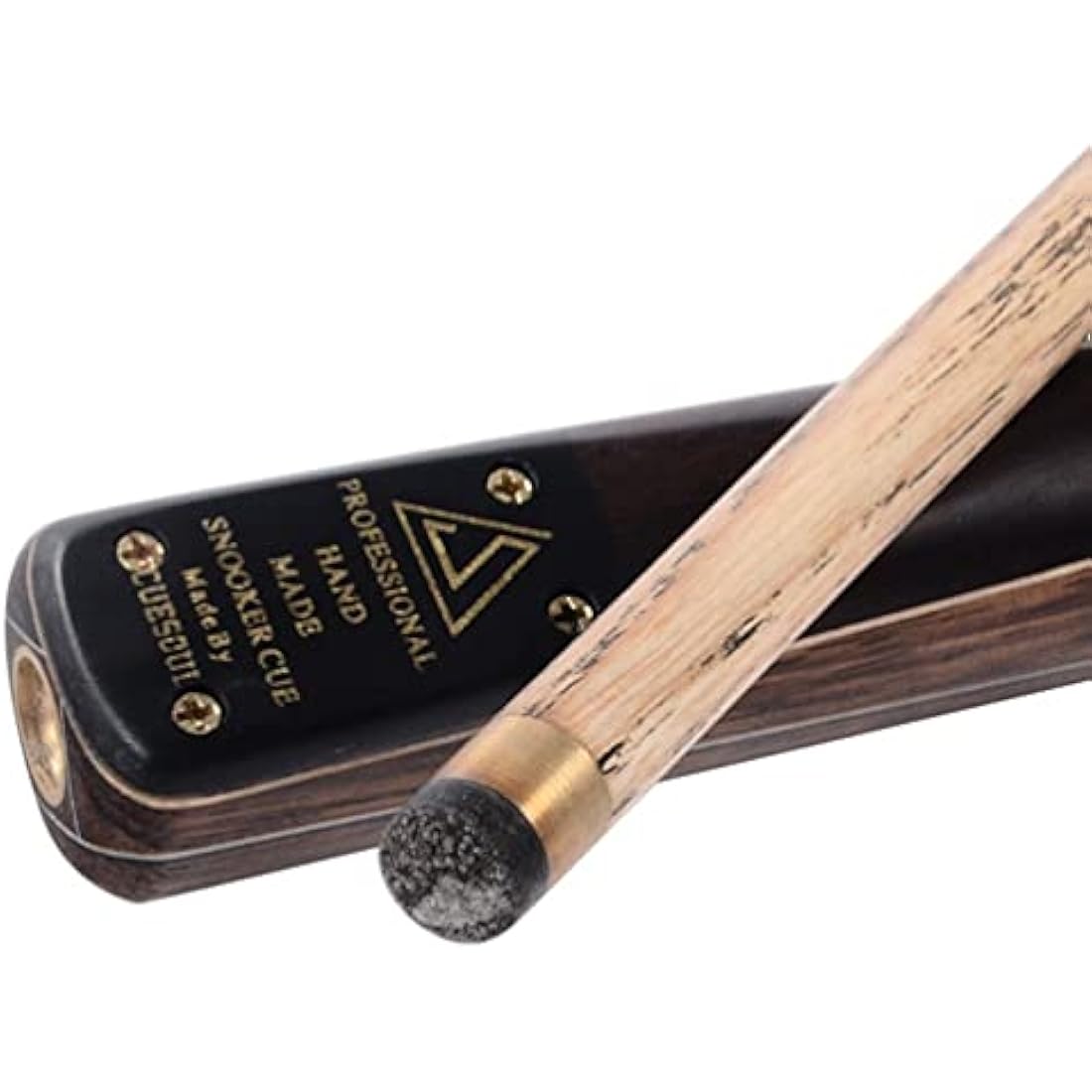 CUESOUL Classic Handmade 57 Inches 18oz Rosewood 3/4 Jointed Snooker Billiard Pool Cue, Rosewood Butts and Aluminum Telescope Extension with Leathertte Protective Case, 9.5mm Tip Snooker Cue Set