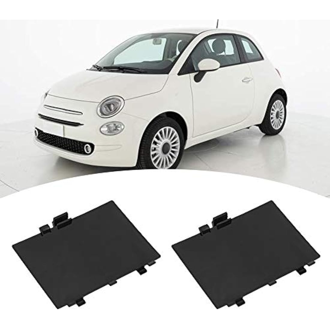 Cover Panel Wheel Arch Liner 71752114 Fits for 500 Left and Right Front Arches (1 Pair)+Fiat 500 Daytime Running Light Cover+Fiat 500 Wheel Arch Liner Cover+Fiat 500 Inner Wheel Arch Liner