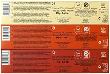 Vertuo line Flavored Assortment. Golden Caramel, Sweet Vanilla and Roasted Hazelnut Total of 30 capsules for Nespresso