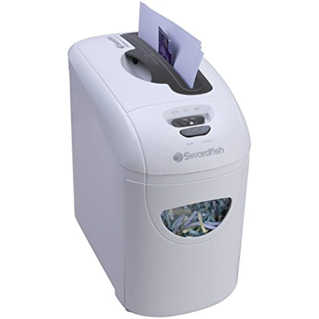 Swordfish 40300 X-Securia 800XC 8 Sheet Cross Cut Paper/Document Shredder, White