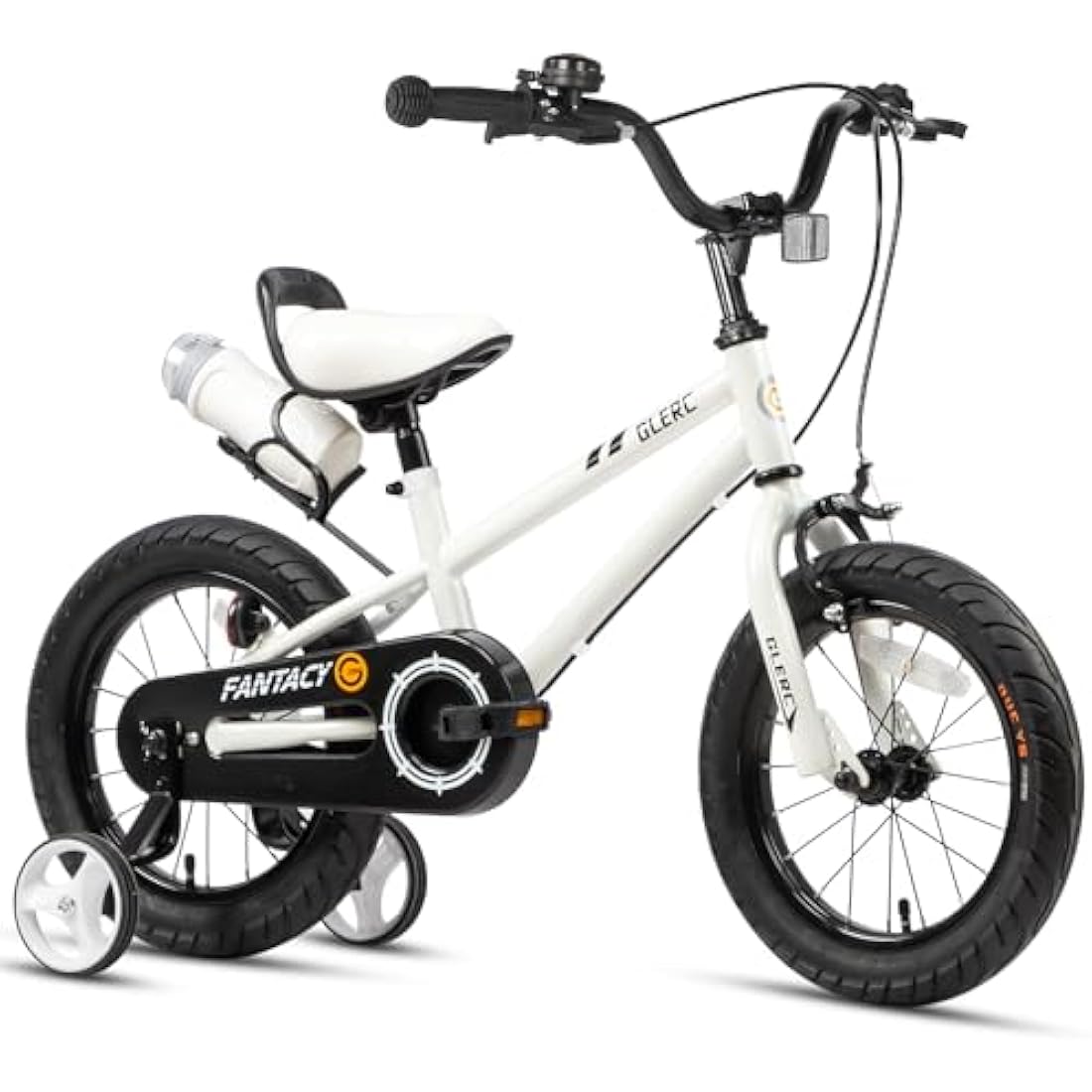 Glerc Fantacy 16 Inch Kids Bike for 2-14 Years Old Boys Girls with Water Bottle Holder & Stabilisers, Multiple Colors