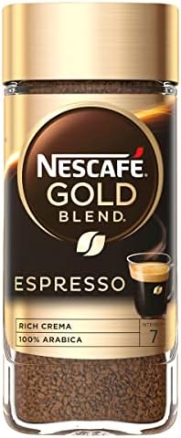 NESCAFÉ Espresso Instant Coffee, Rich Crema, 100 Percent Arabica Premium Instant Espresso Coffee, 95g (Pack of 6)