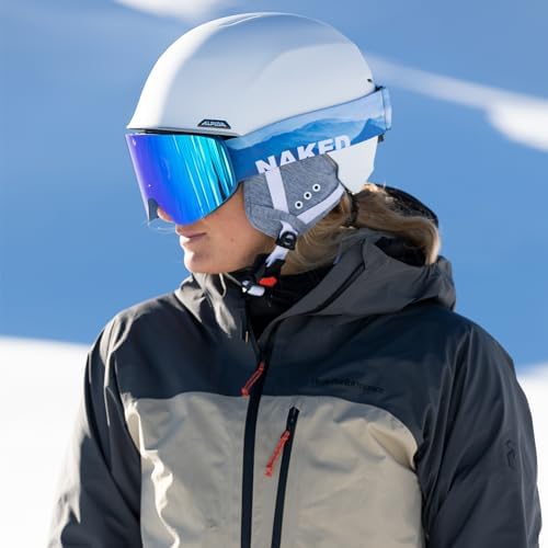 NAKED Optics The TROOP EVO Ski Goggles Men, Ski Goggles Women, Snowboard Goggles, Ski Goggles with Interchangeable Lenses for Bad Weather, Snow Goggles, Skiing Goggles