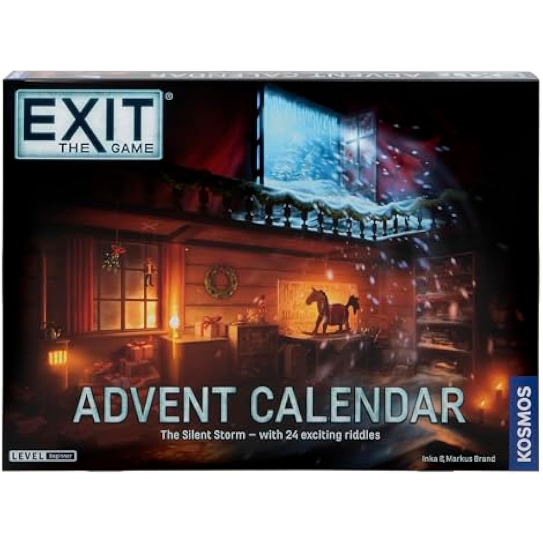 Thames & Kosmos EXIT: Advent Calendar - The Silent Storm, Escape Room Card Game, Family Games for Game Night, Holiday Season Games for Adults and Kids, For 1+ Players, Ages 10+
