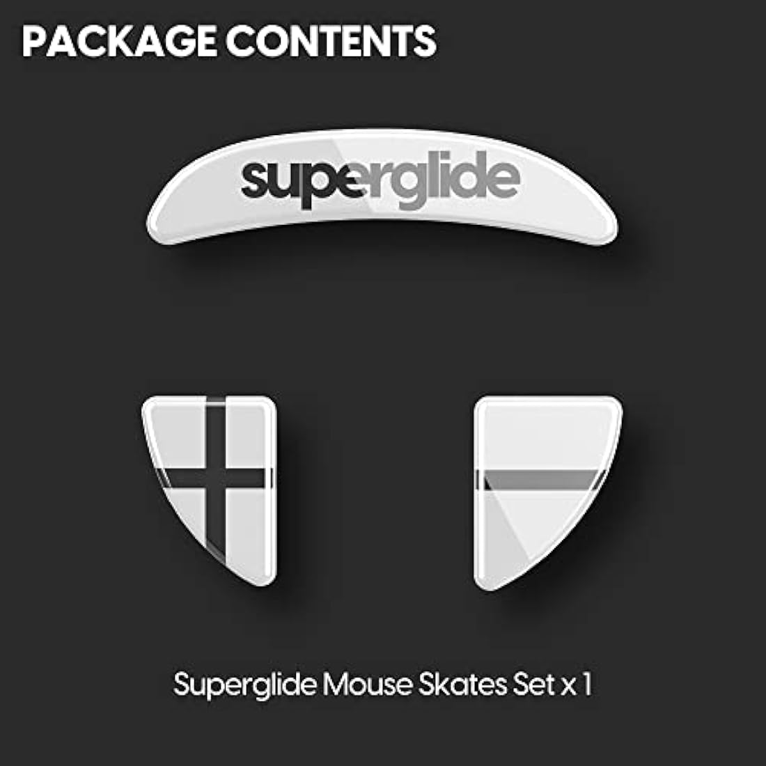 Superglide - Fastest and Smoothest Mouse Feet/Skates Made with Ultra Strong Flawless Glass Super Fast Smooth and Durable Sole for Xtrfy MZ1 Wireless