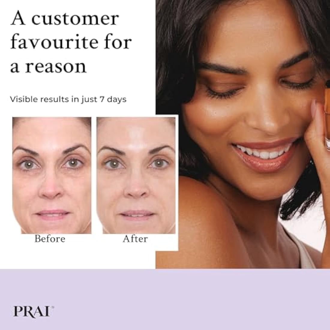 PRAI 24k Gold Caviar Wrinkle Repair Serum 30ml - Intensive Real 24K Gold - Advanced Anti-Aging, Anti-Wrinkle Skincare - Hydrates, Firms & Brightens Skin - With Hyaluronic Acid - Younger Skin