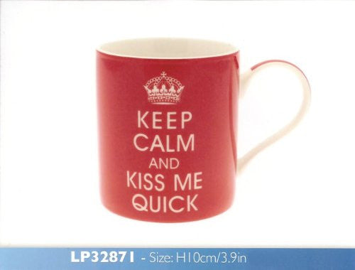Keep Calm Ceramic Mug - Keep Calm And Kiss Me Quick