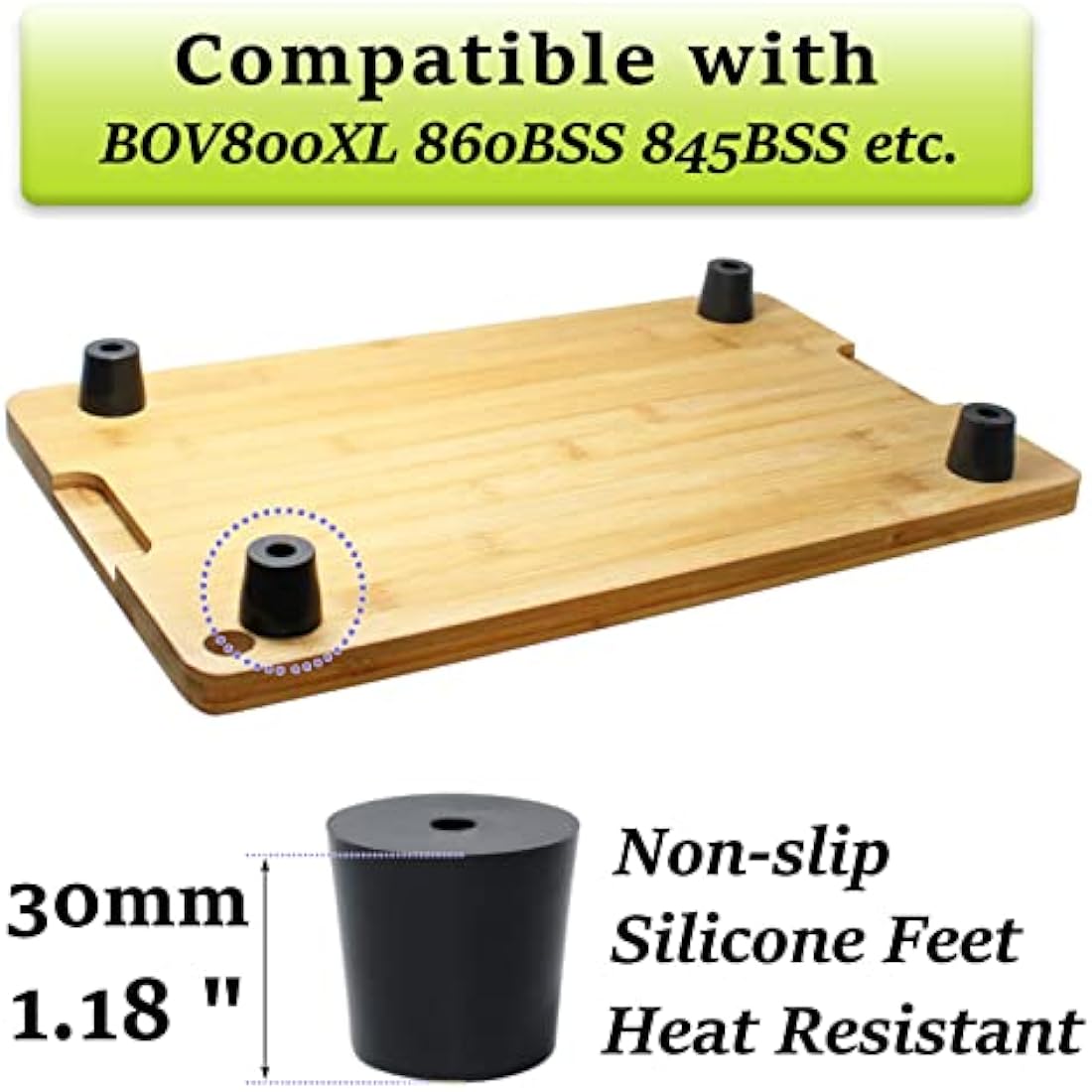 laffeya Cutting Board Compatible with Breville BOV800XL/845BSS/860BSS, Chopping Board Compatible for Cuisinart TOA-26, Toshiba EM925A5A, Hamilton Beach 31350, Farberware FMO07ABTBKA