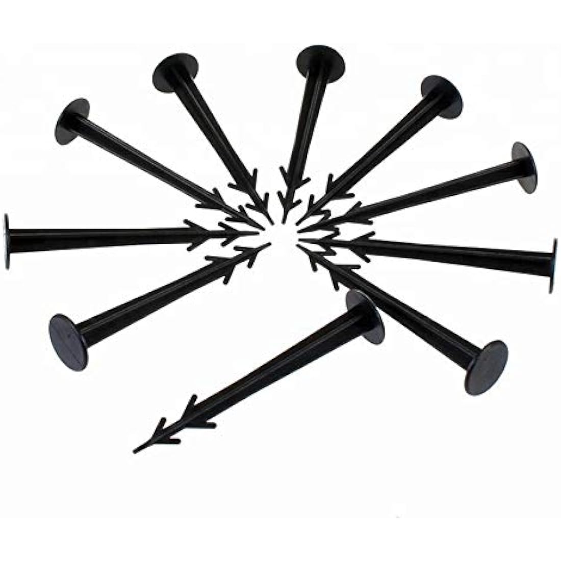 Ram ® 100 x Weed Fabric Garden Pegs Membrane Control Anchor Pegs Tarpaulin Pegs