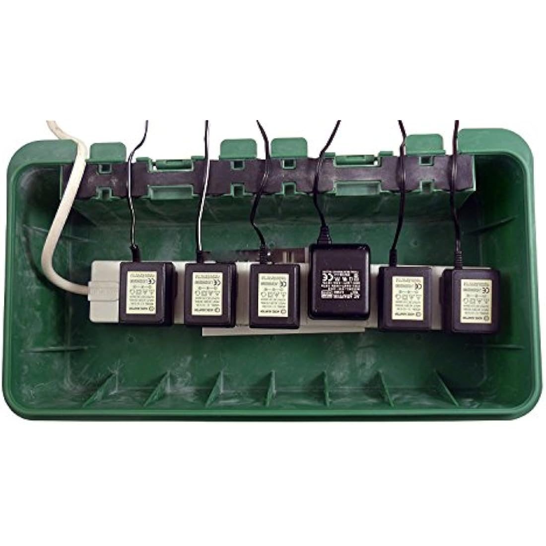 Christmas Concepts® Large Green Weather and Waterproof Box - Outdoor Plug Box IP55 rated - 42cm x 22cm x 10cm