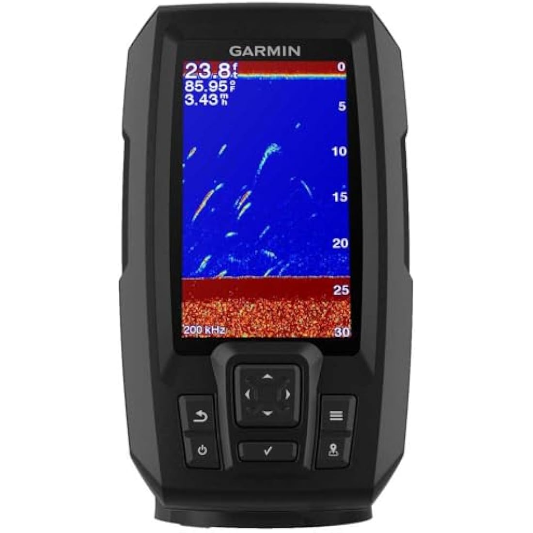 Garmin STRIKER Plus 4 Fish Finder with dual-beam Transom Transducer