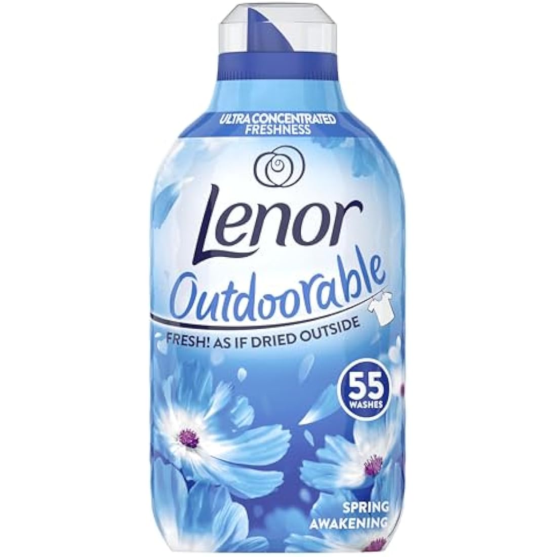 Lenor Outdoorable Fabric Conditioner Spring Awakening 440 Washes, 770ml - Ultra Concentrated Freshness- 100% Recycled Bottle