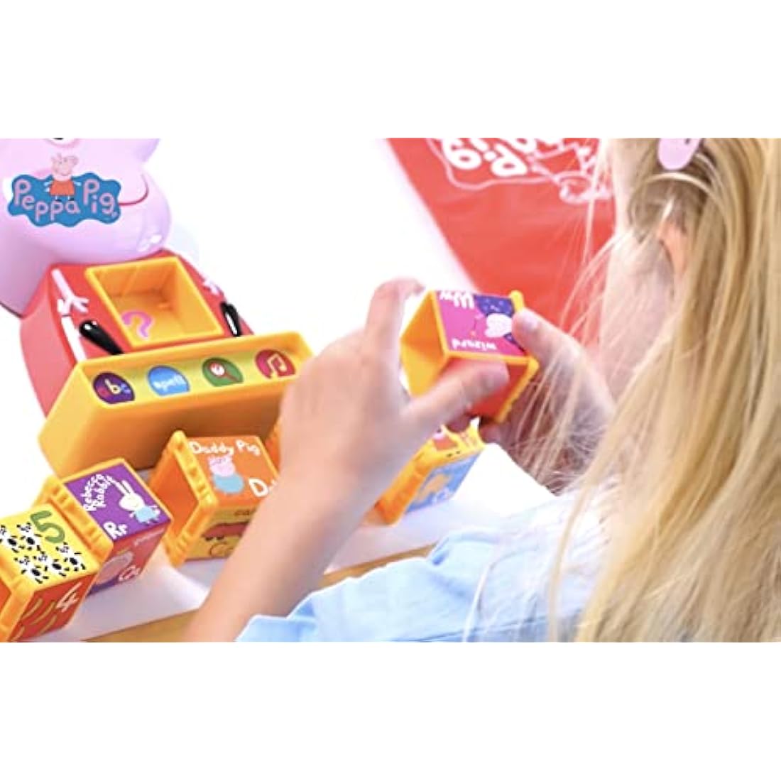 Peppa Pig - PP12 Peppa's Phonic Alphabet Toy For Kids - Interactive Learning & Child Development, Phonics, Alphabet, Spelling, Vocabulary and Recognition - Features 4 Fun Activities , 3+ Years