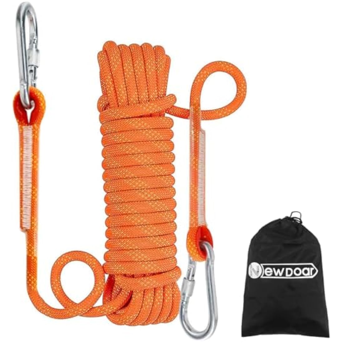 NewDoar 12KN Marine Floating Rope 10mm(3/8in) Accessory Cord Equipment 33FT(10M) 66FT(20M) 98FT(30M) Escape Rope for Boating, Camping, Anchoring, Fishing,Tent Canopy-Orange/30M