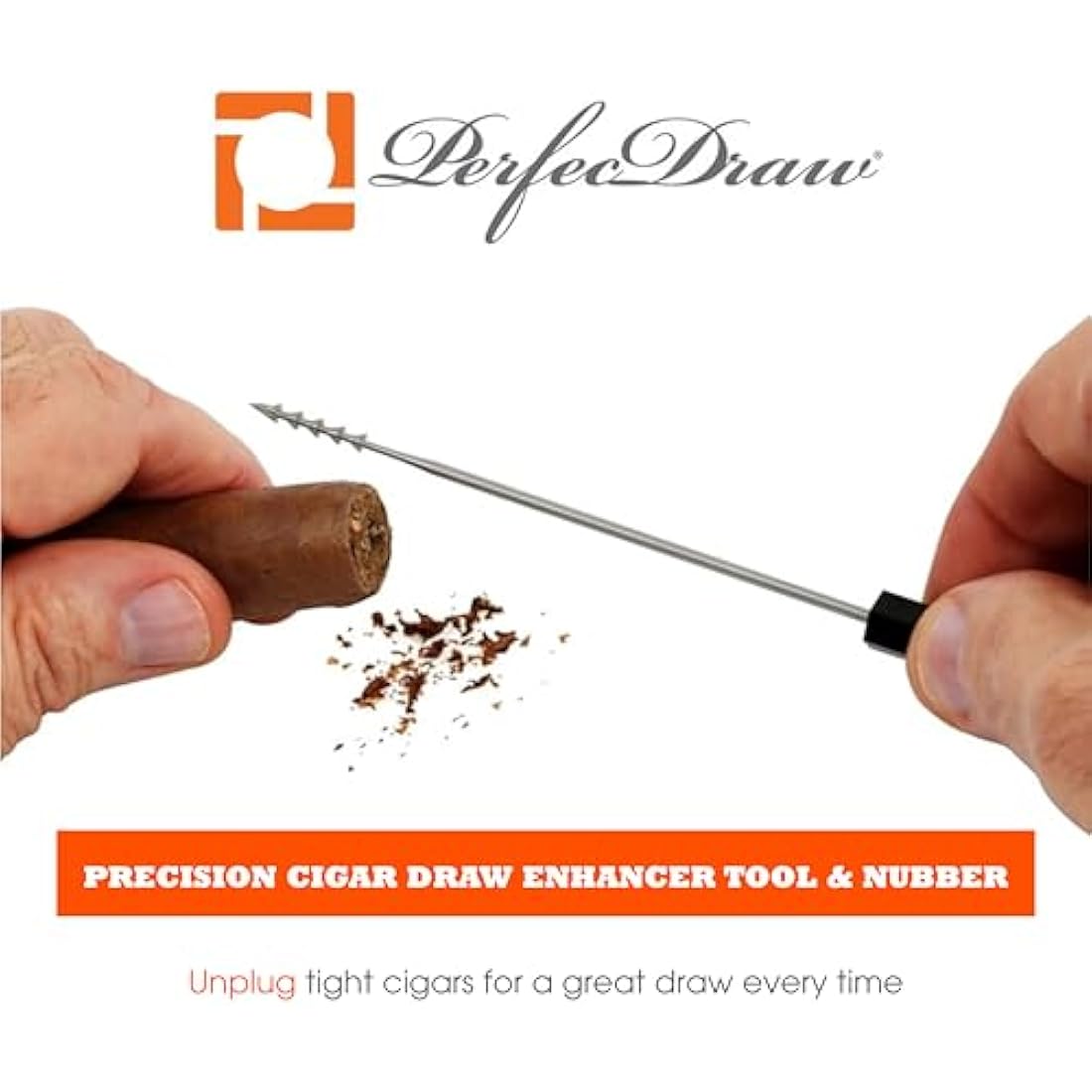 PerfecDraw Precision Cigar Draw Enhancer Tool & Nubber