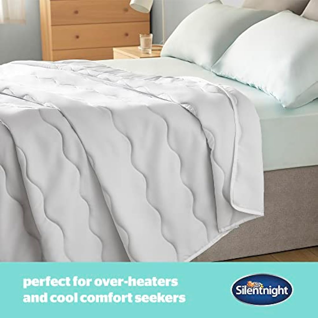 Silentnight Summer Breeze 2.5 Tog Double Duvet - Lightweight Low Tog Summer Duvet Quilt Ideal for Warm Nights and Hot Sleepers - Hypoallergenic and Machine Washable - Double - 200x200cm