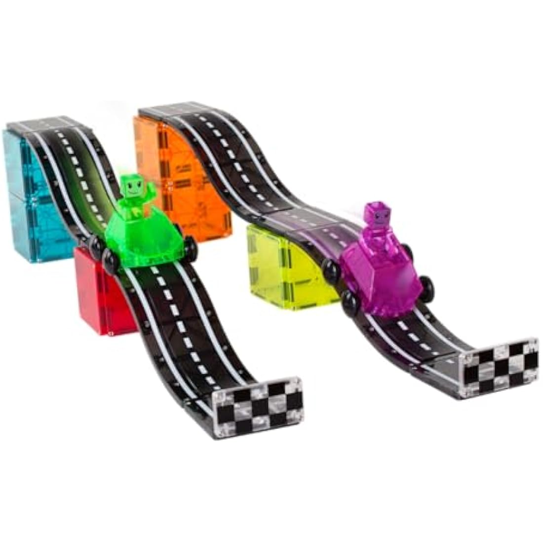 Magna-Tiles Downhill Duo 40-Piece Set, Black
