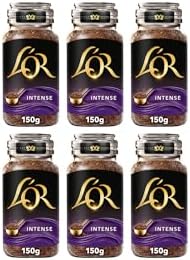 L'OR Intense Instant Coffee 150g (Pack of 6 Jars, Total 900g)
