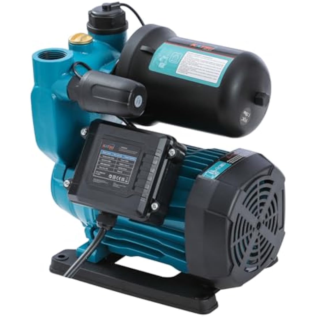 KATSU Water Booster Pump 750W, Auto Stop Start Automatic Pressure Control, Self Priming Suitable for Home and Garden Water Taps 151438
