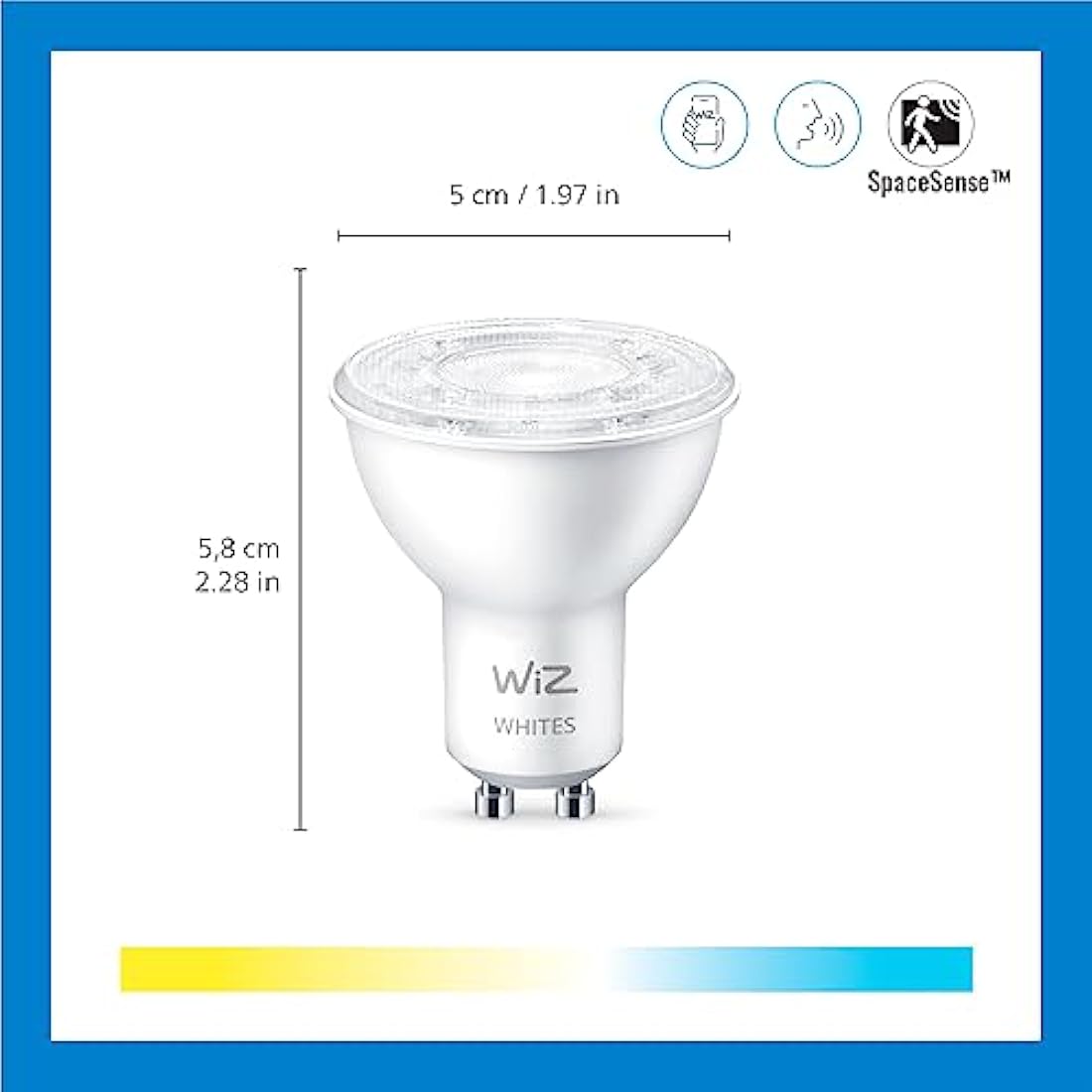 WiZ Smart LED Superslim Ceiling Light Colour 2600lm (Black)