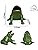 CADENAS ® - Frog Game / Sapo Game/ Toad in the Hole Game “Complete” cast iron: 1 Frog / Sapo , 2 Bridges, 1 Mill , 2 Fasteners y 10 Tokens.