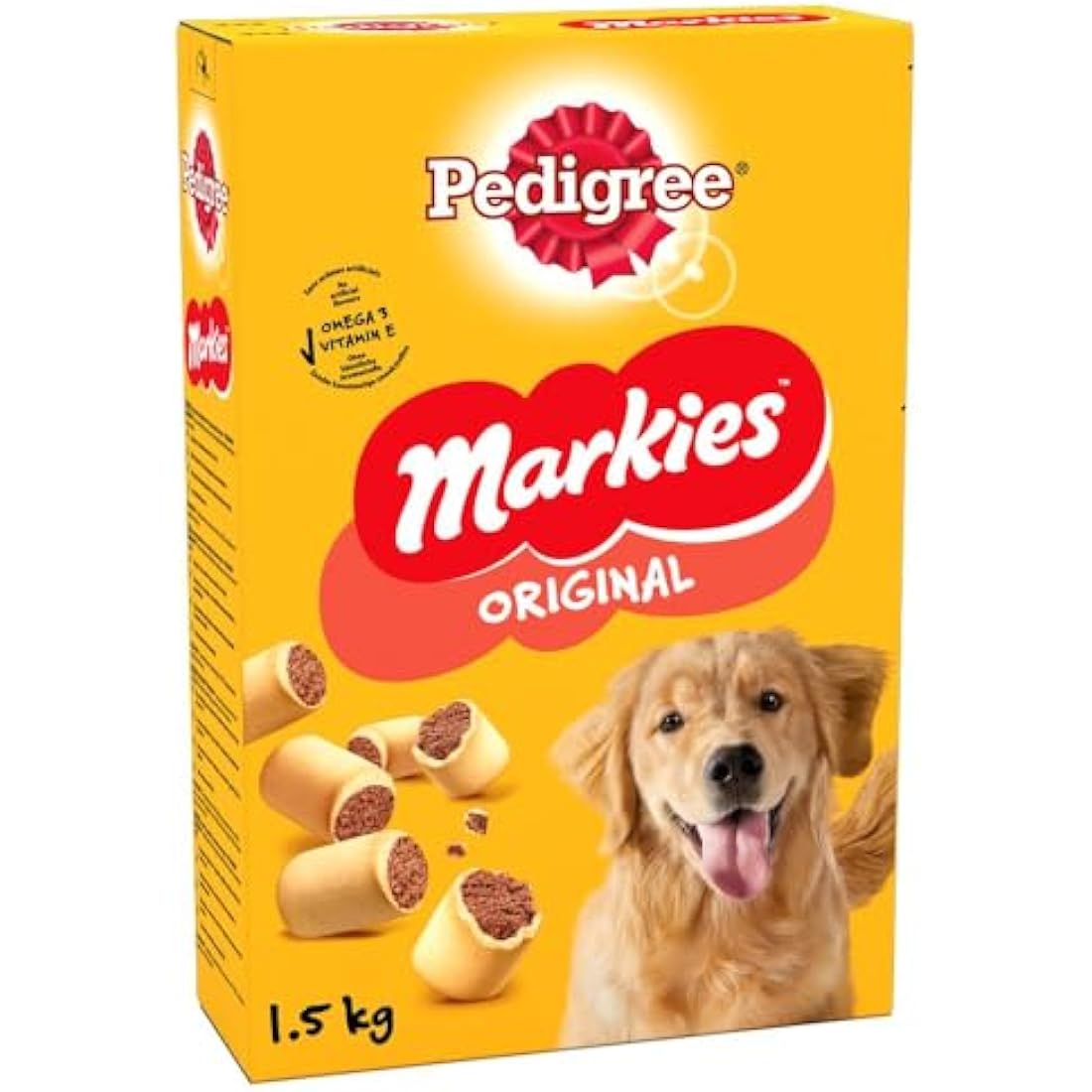 Pedigree Markies Original - Dog Treats - Biscuit Dog Treats with Marrowbone - 5 x 1.5 kg