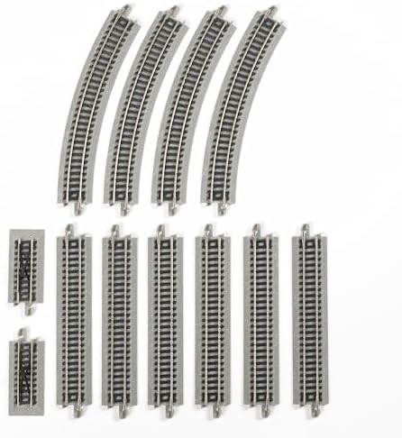 Bachmann Trains 44547 (Trains ELECTRONIC AUTO-REVERSING SYSTEM-NICKEL SILVER E-Z TRACK With Grey Roadbed-HO Scale