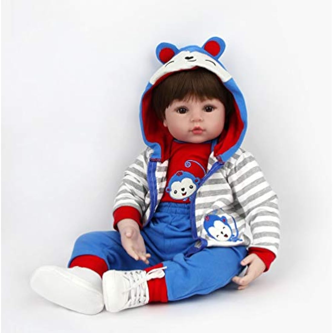 ZIYIUI Reborn Baby Dolls 20" Real Soft Vinyl Silicone Realistic Dolls Toddler Lifelike Reborn Baby Boy Toys For Age3+ (20 inch Reborn Dolls Boy)