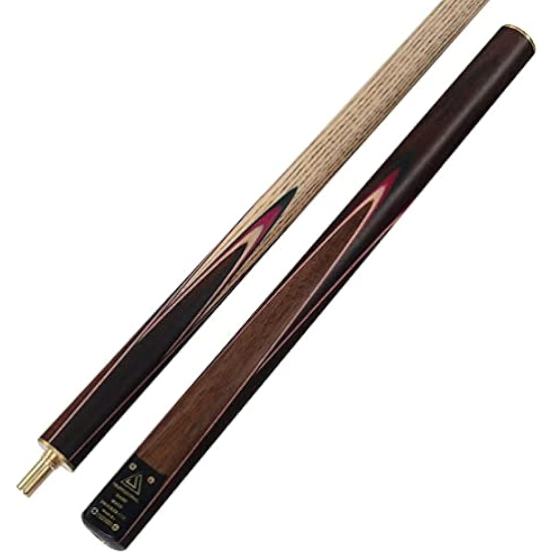 CUESOUL Classic Handmade 57 inches 18oz Rosewood 3/4 Jointed Snooker Billiard Pool Cue with Case, rosewood Butts and leathertte Protective Cue Case-9.5mm Tip Snooker Cue Set