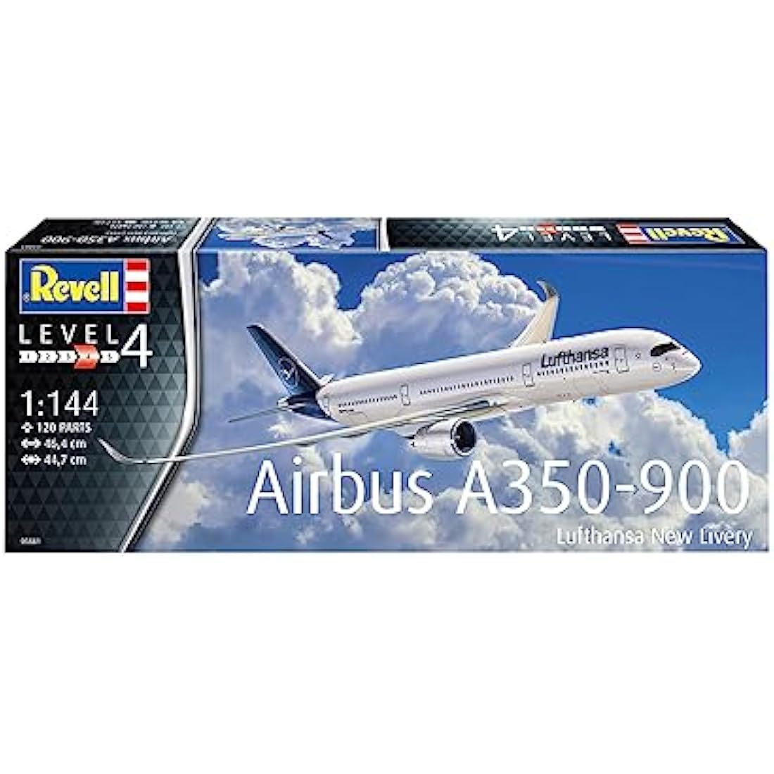 Revell 03881 Airbus A350-900 Lufthansa New Livery 1:144 Scale Unbuilt/Unpainted Plastic Model Kit
