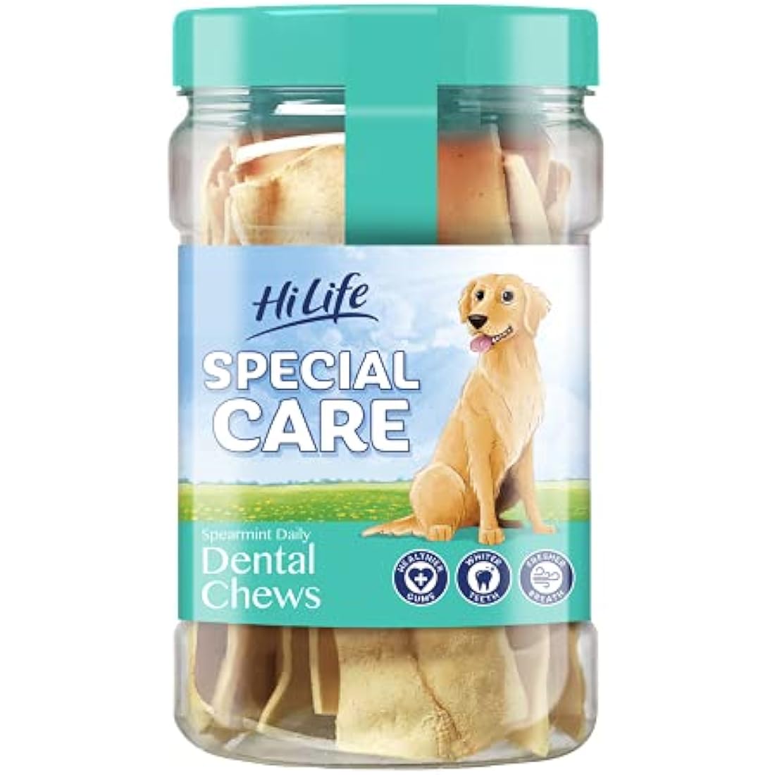 Special Care Spearmint Flavour Daily Dental Chews for Dogs, For Healthier Gums, Whiter Teeth & Fresher Breath, Help Reduce Tartar Build Up (36 Chews)