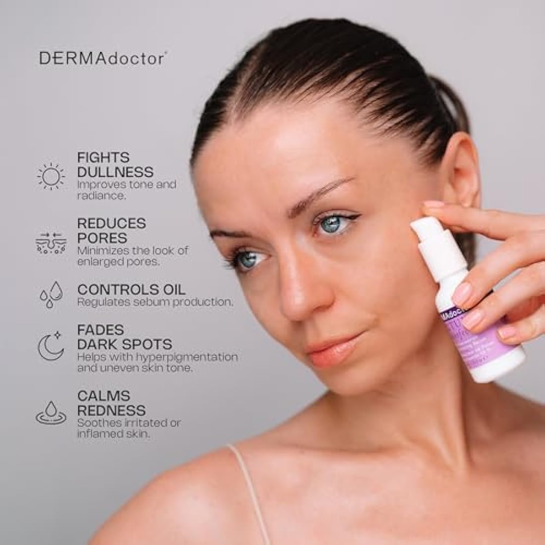 DERMAdoctor Picture Porefect Serum – Pore Minimising and Skin Refining Treatment for Enlarged Pores, Redness, Uneven Tone & Oily Skin – 30 Millilitres (20331-7)