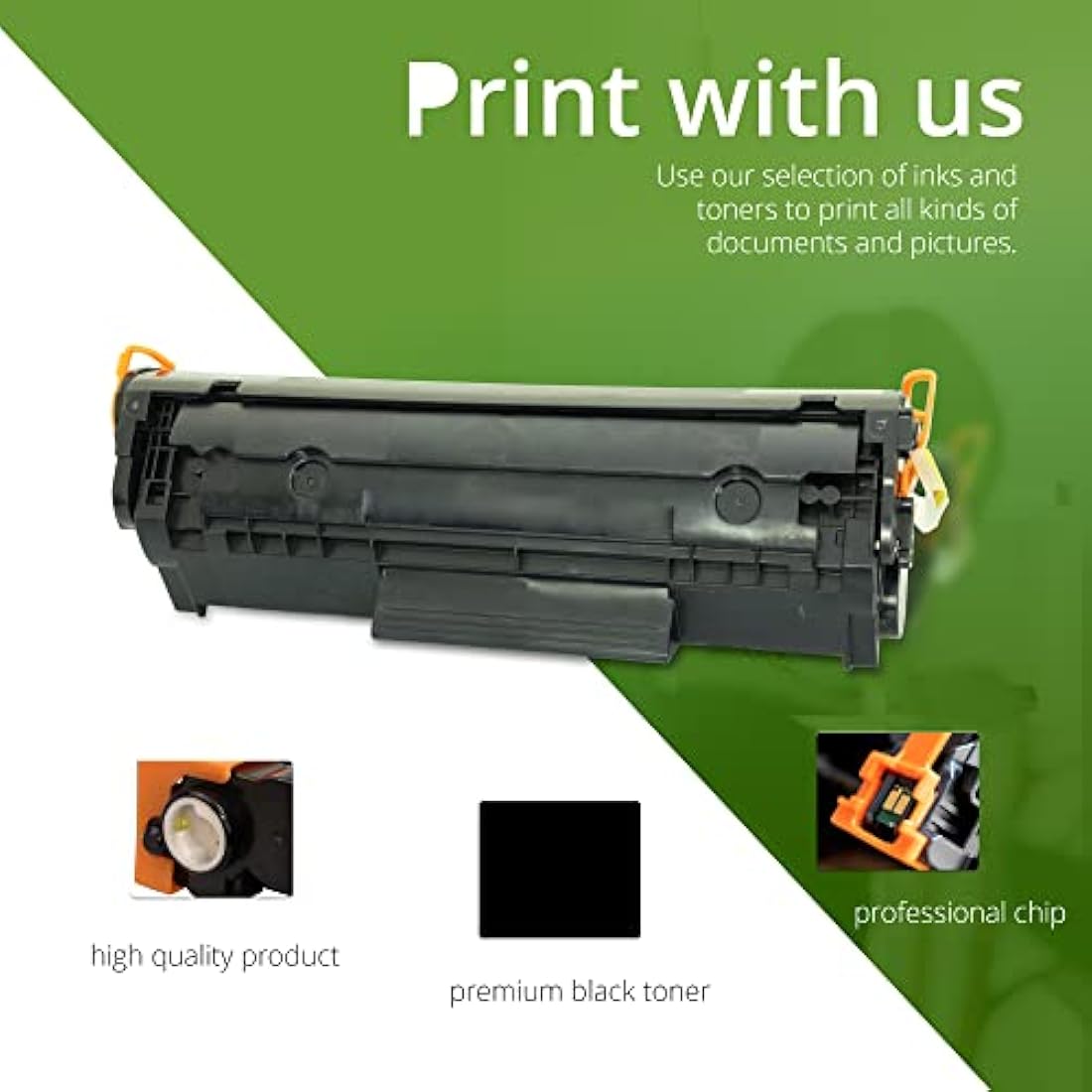 Printing Pleasure 2 Compatible Laser Toner Cartridges for HP Laserjet P2030 P2035 P2050 P2055 P2055D P2055DN P2055X Canon MF5880DN LBP6300DN LBP6310DN LBP6650DN LBP6670DN | CE505A 05A CRG 719 3479B002