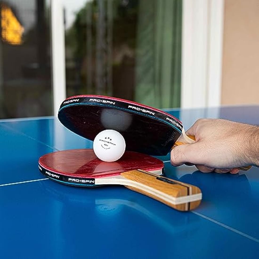 PRO SPIN Ping Pong Balls - White 3-Star 40+ Table Tennis Balls | High-Performance ABS Training Balls | Ultimate Durability for Indoor & Outdoor Table Tennis