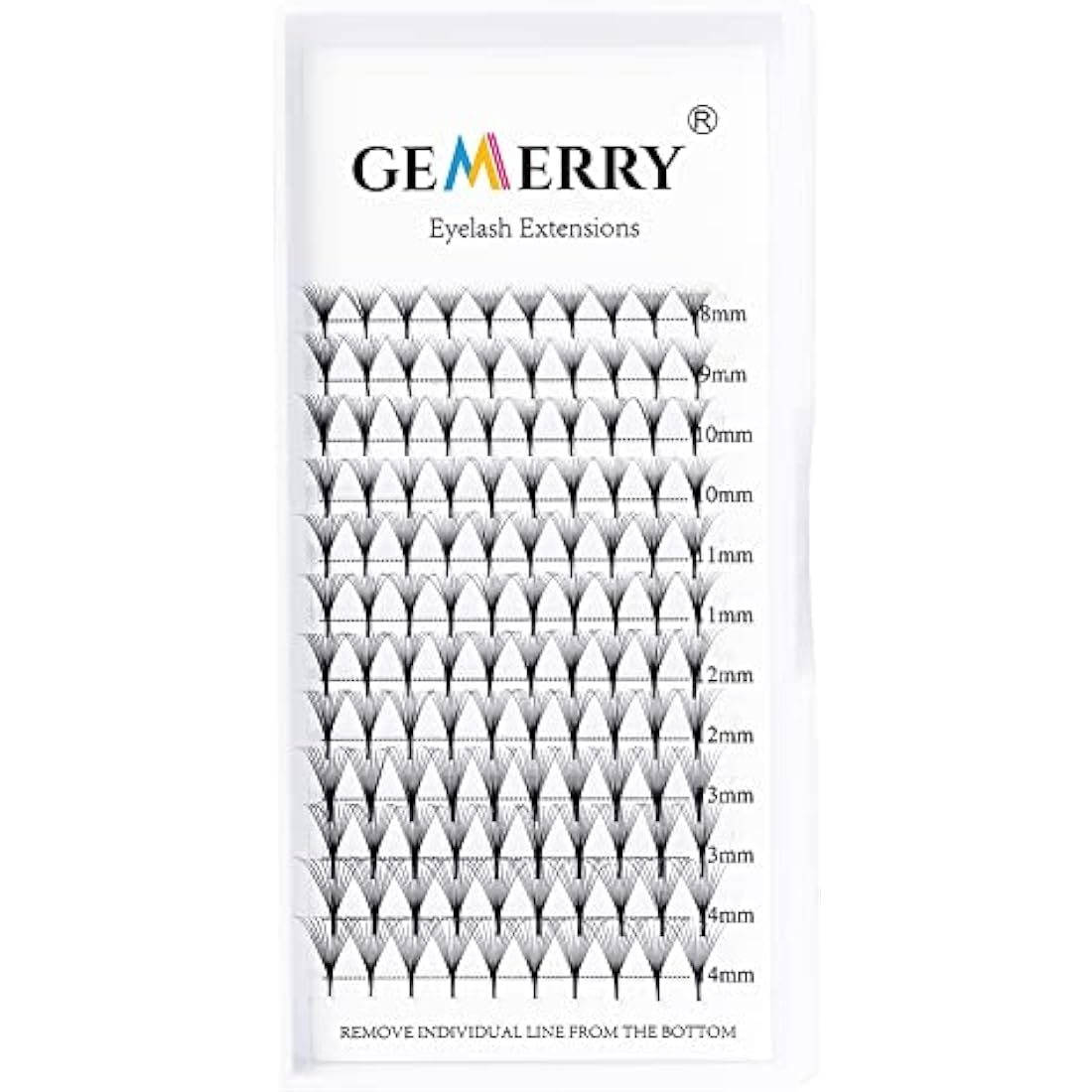 Pre Made Fan Eyelashes Extensions 10D Fans 0.07mm D Curl 8-14mm Mix Cluster Eyelash Extensions Premade Fans Volume Russian Lashes Fan Individual Lashes Gemerry Lash Extensions(0.07-10D-D curl-Mix)